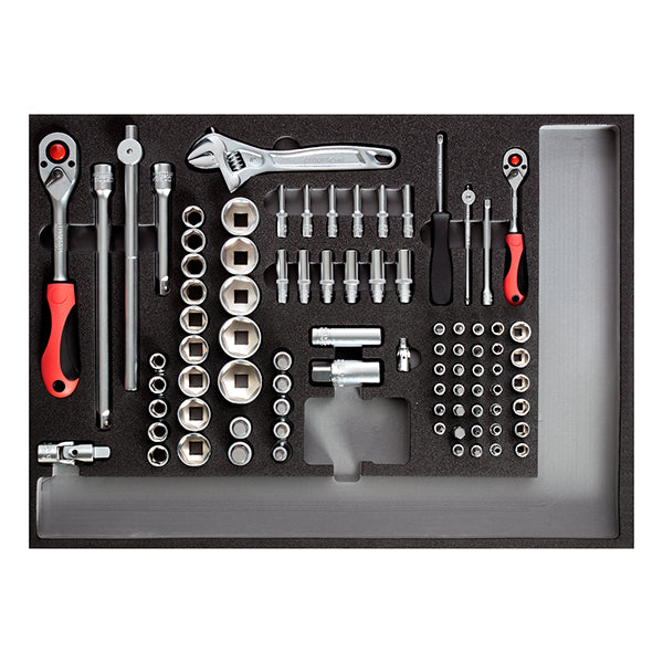R22350000 STECKSCHLÜSSEL-SATZ 1/4"+1/2" CT-MODUL 84-TEILIG