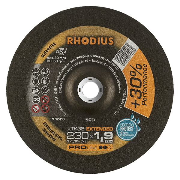 RHODIUS TRENNSCHEIBE XTK38 230x1,9x22,23 à 50 Stück